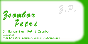zsombor petri business card